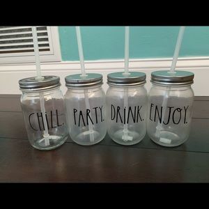 Rae Dunn jar glasses